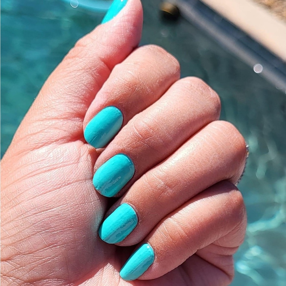 *Retired* Color Street: Wicked Cool | Teal Blue Bright Neon Summer Spring Beach - Picture 8 of 14